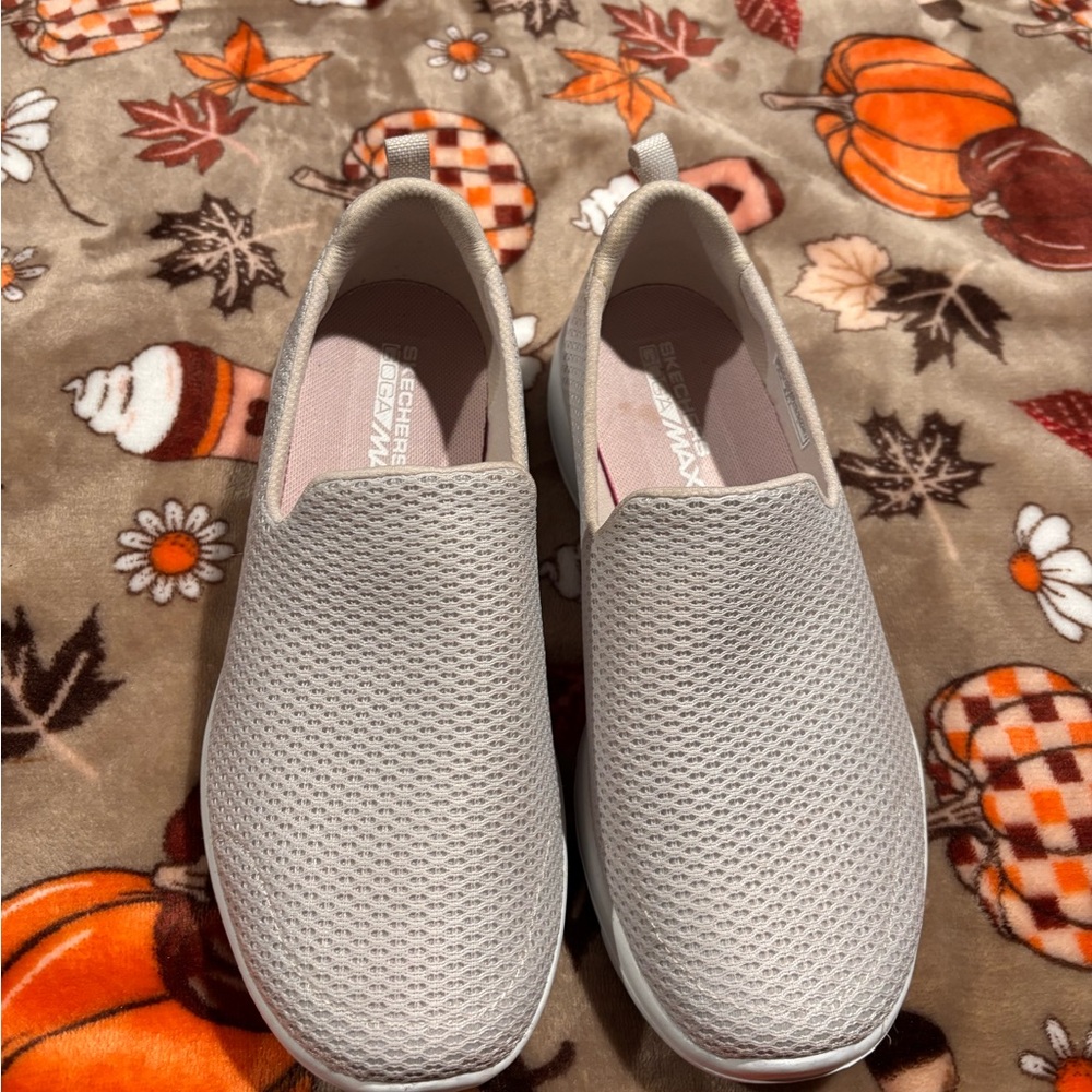 Skechers Light Gray Slip-On Shoes